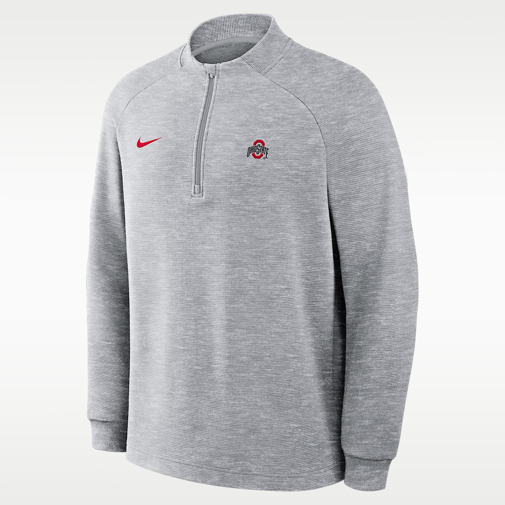 オハイオ州立大学×ナイキ　フリーススウェット　us:M jp:L Ohio State Par Men's Nike Therma-FIT College Half-Zip Pullover